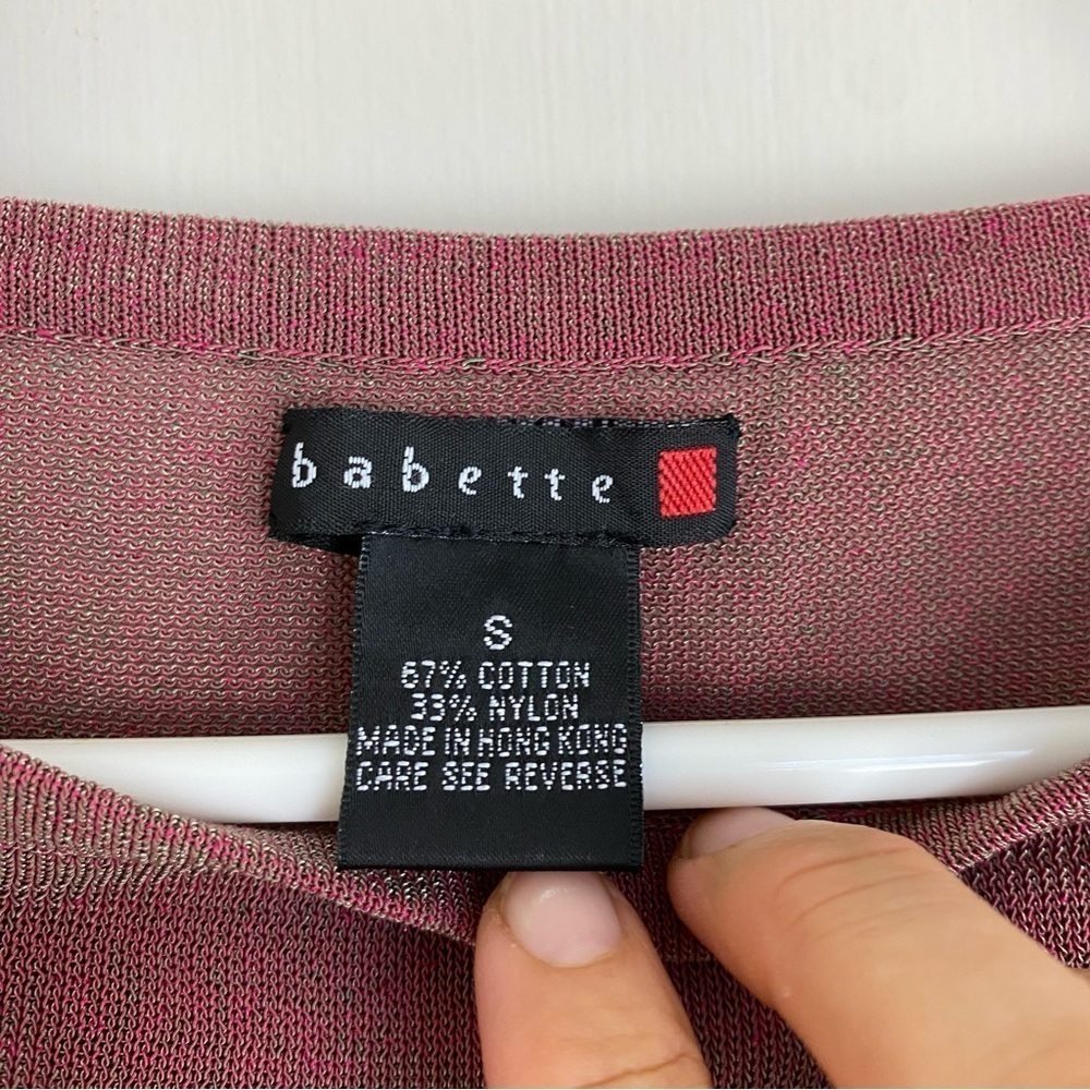Babette Iridescent 90s Y2K Top size Small - Picture 5 of 7